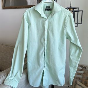 Pronto Uomo Men’s Non-Iron dress shirt. Size 16 36/37 Tall slim fit.